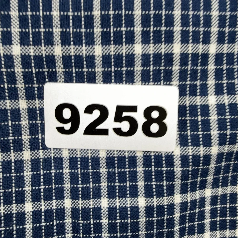 Banana Republic Shirt Mens Large Blue Check Long Sleeve Button Down Slim Fit